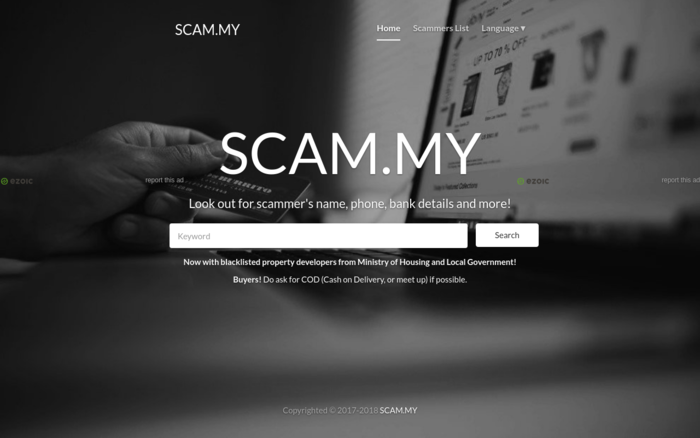 SCAM.MY - Check scammer's details in Malaysia! - Malaysia Website ...